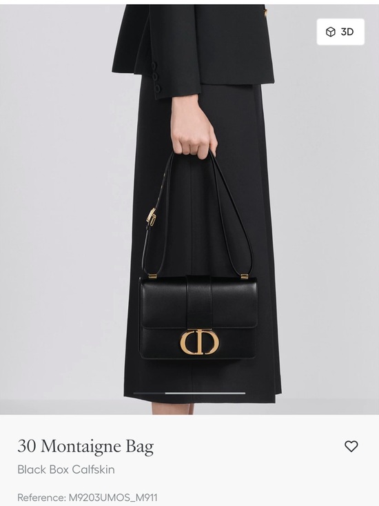 calfskin 30 montaigne dior tasche